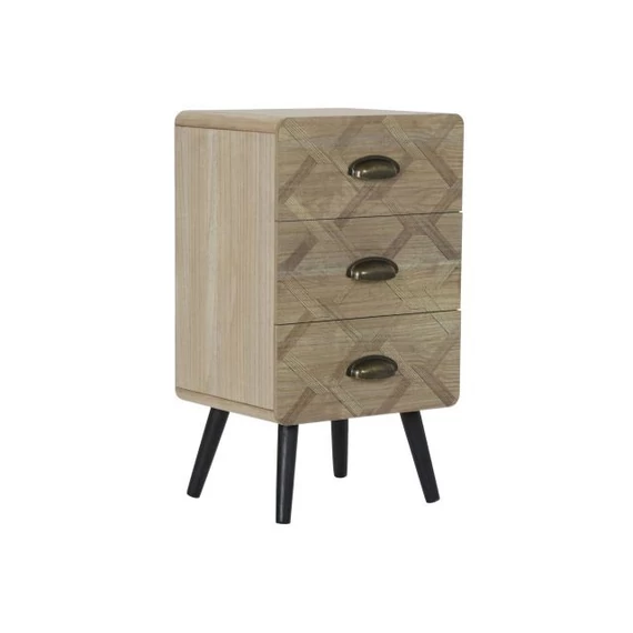 Éjjeliszekrény mdf 37x31x65 cm natúr, fekete
