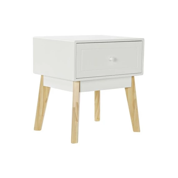 Éjjeliszekrény mdf 45x36x49 cm fehér, natúr