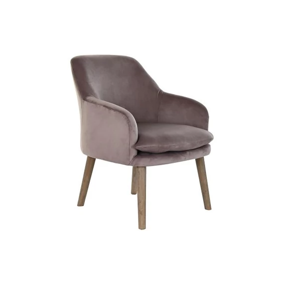 Fotel poliészter, fa 61x68x78 cm pink