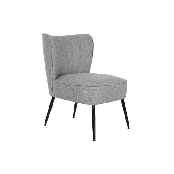 Fotel poliészter, fém 55x64x72,5 cm szürke