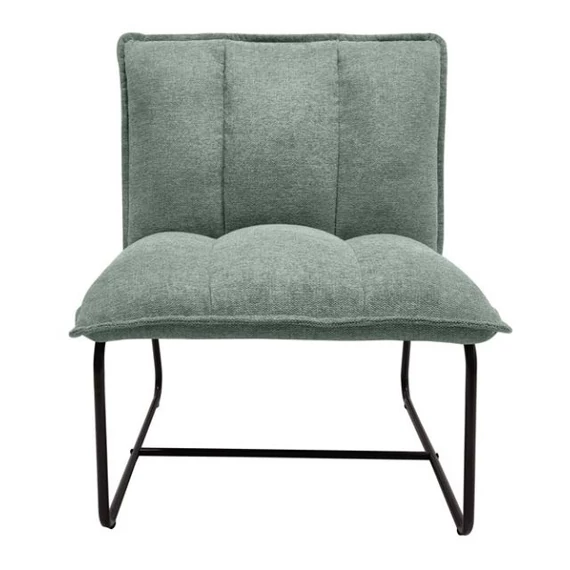 Fotel poliészter, fém 66x71x77 cm menta, fekete