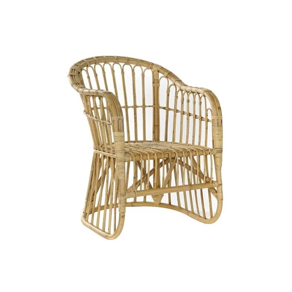 Fotel rattan 62x72x83 cm világosbarna