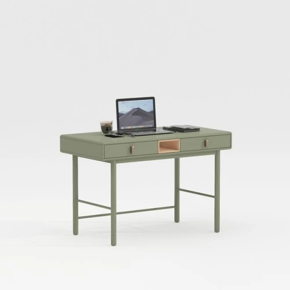 Íróasztal mdf, poliuretán 120x60x75 cm zöld