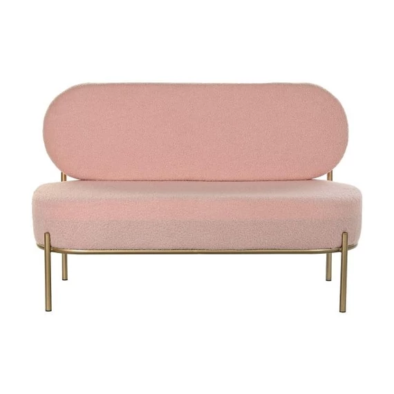 Kanapé poliészter, fém 120x61x79 cm pink