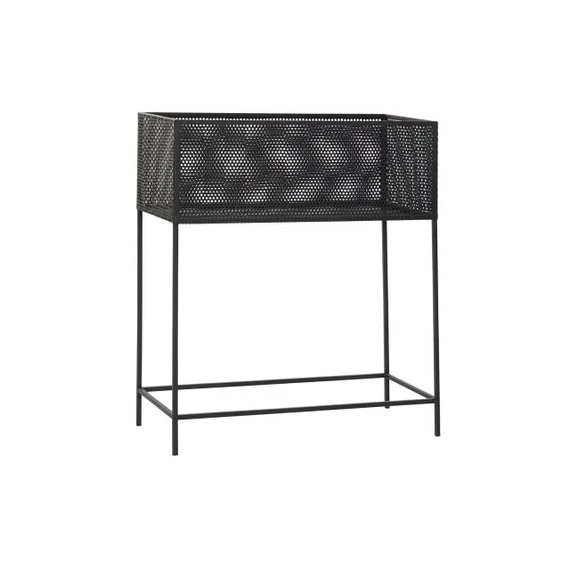 Kaspó fém 60x25x70 cm fekete