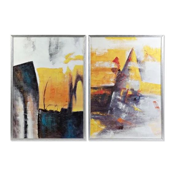 Kép absztrakt üveg, hungarocell 70x3x100 cm színes 2 féle