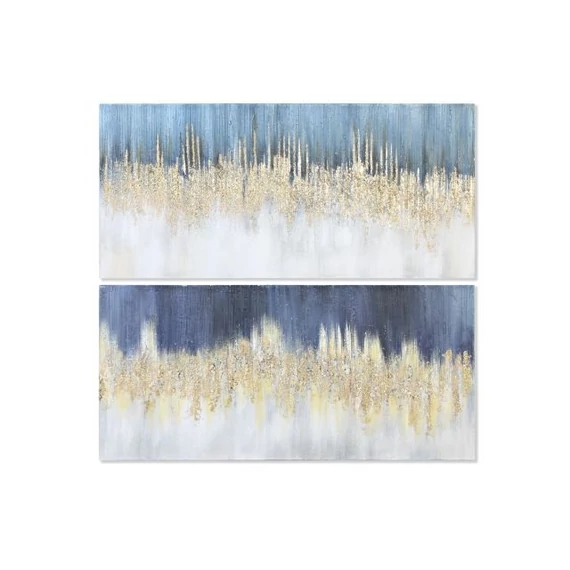Kép absztrakt vászon, fenyő 150x4x70 cm színes 2 féle
