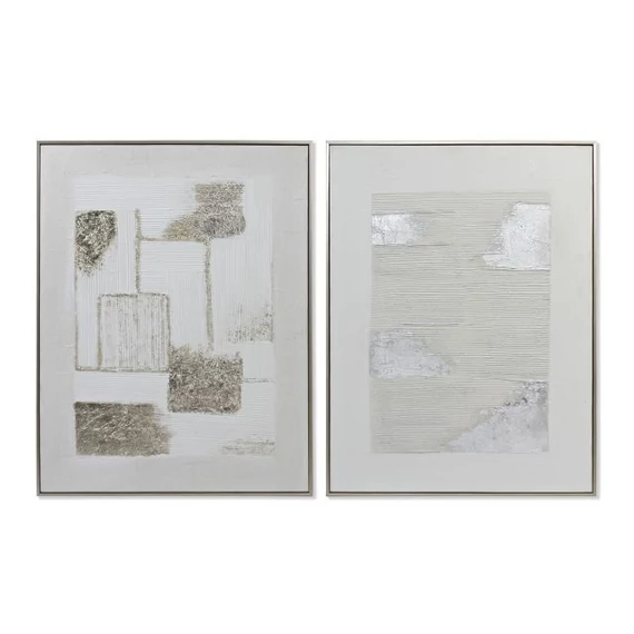 Kép absztrakt vászon, fenyő 62x4,5x82 cm színes 2 féle