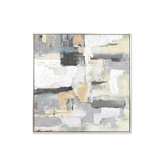 Kép absztrakt vászon, hungarocell 131x3,8x131 cm színes