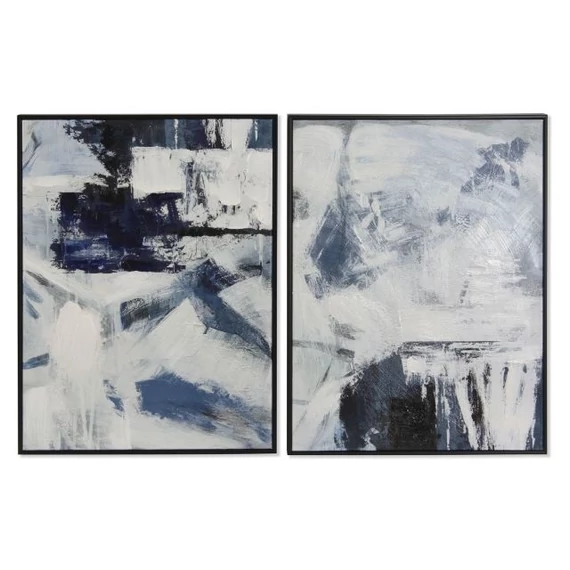 Kép absztrakt vászon, hungarocell 45x2x60 cm kék, fehér 2 féle