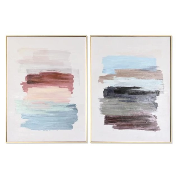 Kép absztrakt vászon, hungarocell 60x3,5x80 cm színes 2 féle
