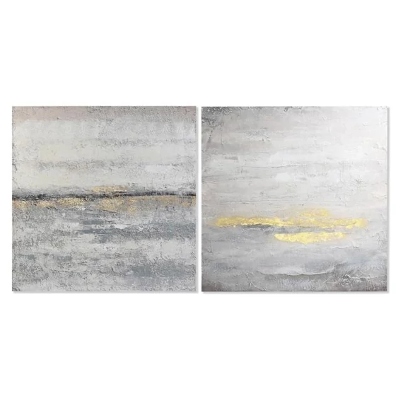 Kép absztrakt vászon, mdf, kézzelfestett 100x2,8x100 cm színes 2 féle