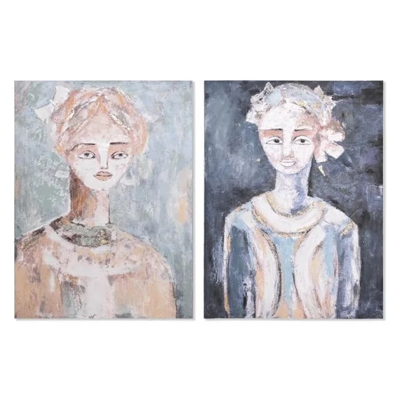 Kép afrikai vászon, fenyő 90x4x120 cm színes 2 féle