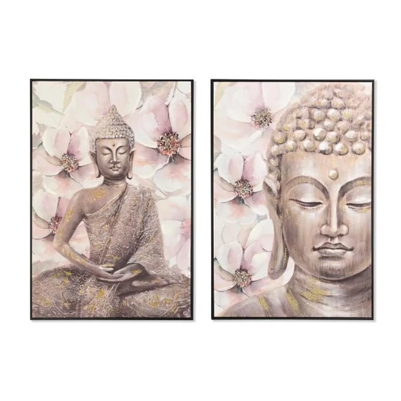Kép Buddha vászon, hungarocell 62x4,5x92 cm színes 2 féle