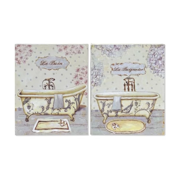 Kép fürdőszoba mdf 20x3x25 cm színes 2 féle