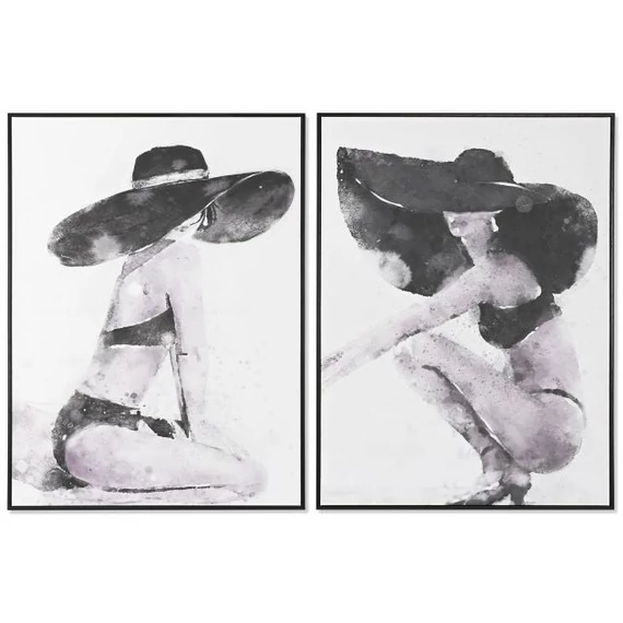 Kép hungarocell, vászon 90x4x120 cm fekete, fehér 2 féle