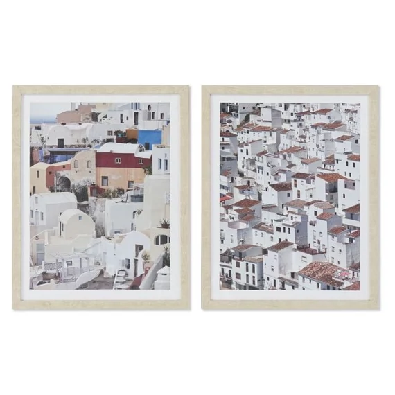 Kép keretes hungarocell, mdf 40x2,5x50 cm fehér, barna 2 féle