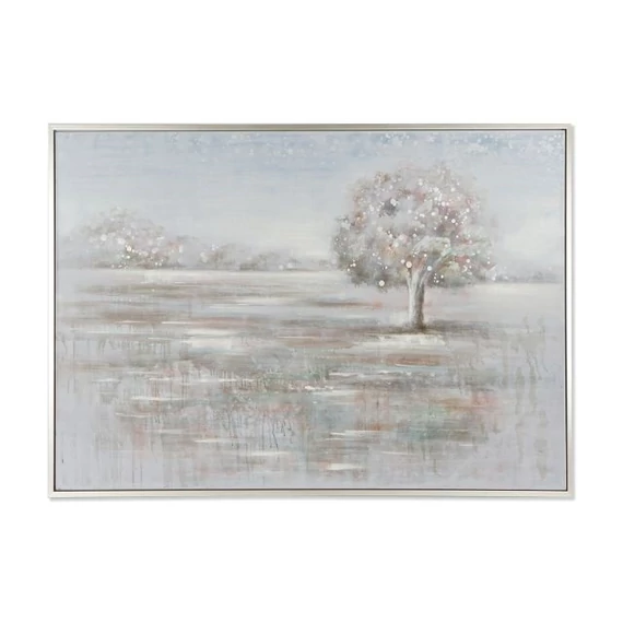 Kép kézzel festett vászon, hungarocell, kézzelfestett 156,5x3,8x106 cm szürke