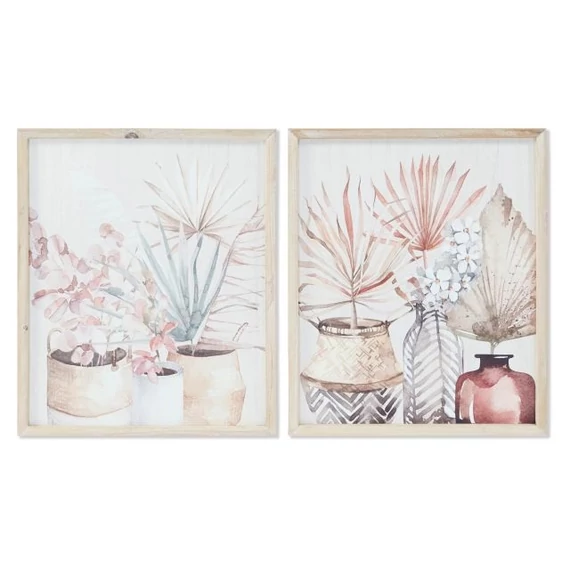 Kép kézzel festett vázák mdf, kézzelfestett 39x2x48 cm színes 2 féle