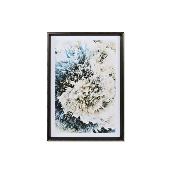 Kép köd keretes mdf, üveg 70x6x100 cm arany, kék