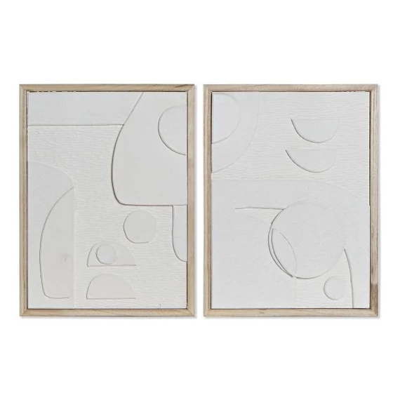 Kép mdf 30x2,5x40 cm fehér, natúr 2 féle