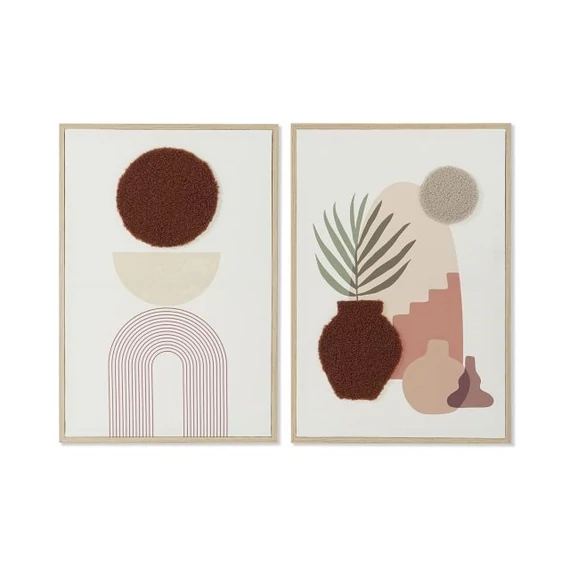 Kép mdf, vászon 40x3x60 cm színes 2 féle