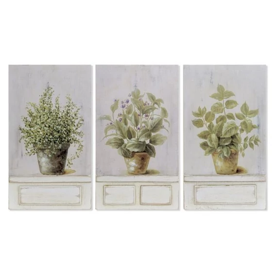 Kép növény mdf 20x3,5x35 cm színes 3 féle
