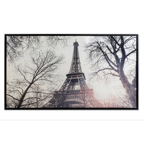 Kép Párizs keretes vászon, hungarocell 144x3,5x84 cm fehér, fekete