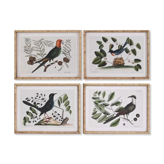 Kép üveg, bambusz 65x16,5x50,2 cm színes 4 féle