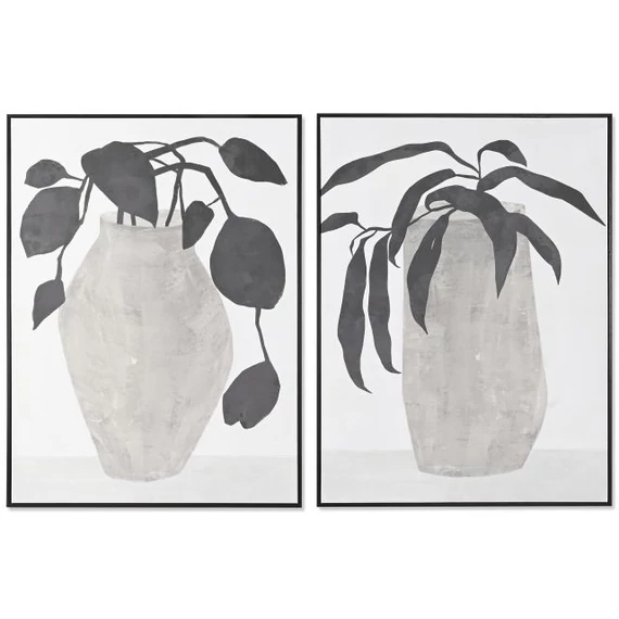 Kép váza keretes hungarocell, vászon 90x4x120 cm fekete, szürke 2 féle