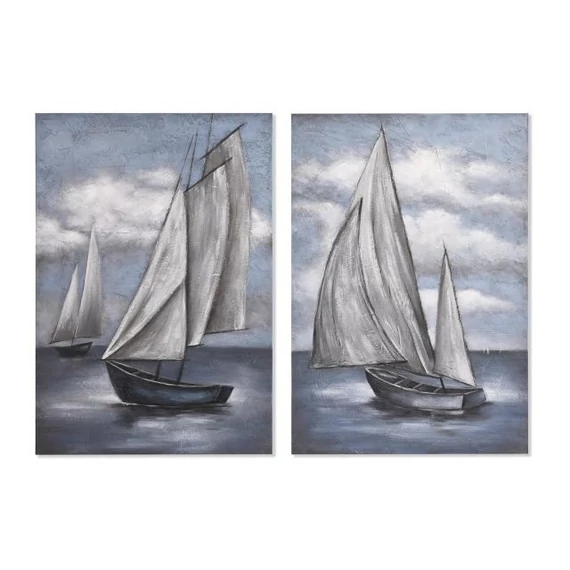 Kép vitorlás vászon, mdf 80x2,8x120 cm színes 2 féle