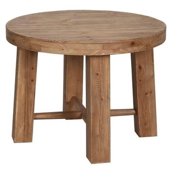 Kisasztal lucfenyő, mdf 60x60x45 cm barna