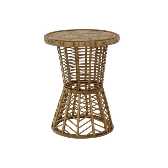Kisasztal rattan 35x35x45 cm natúr