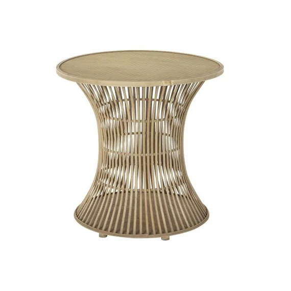 Kisasztal rattan 60,5x60,5x60 cm natúr