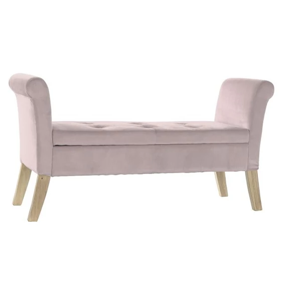 Kispad poliészter, fa 130x44x69 cm pink