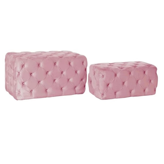 Kispad szett poliészter, mdf 88x53x47,76 cm pink S/2