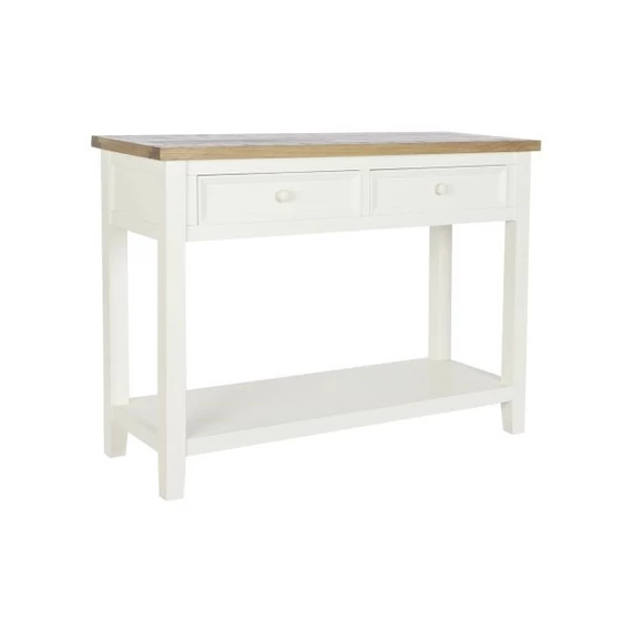 Konzol asztal császárfa 105x38x68 cm bézs, natúr