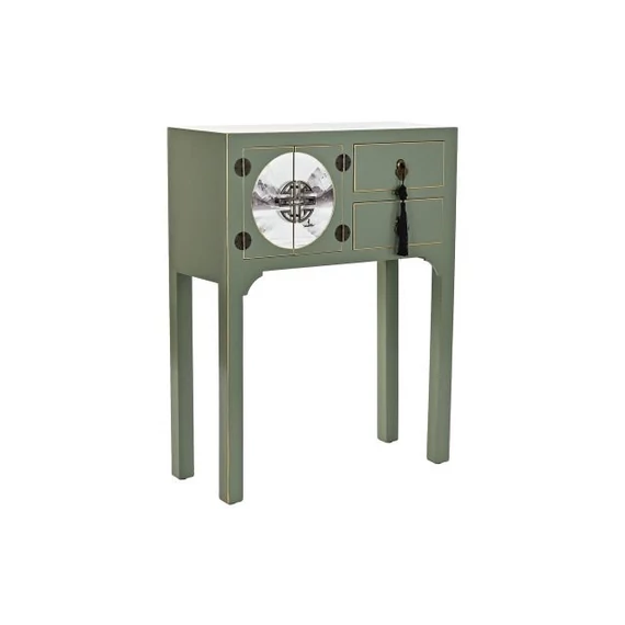 Konzol asztal keleti lucfenyő, mdf, fém 63x28x83 cm színes