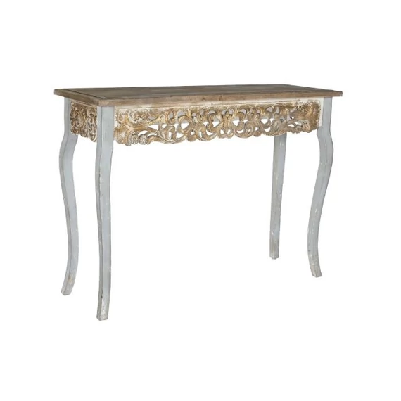 Konzol asztal lucfenyő, mdf 125x41,5x91,5 cm színes