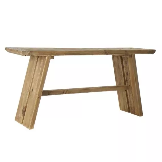 Konzol asztal újrahasznosított fa 160x45x76 cm natúr