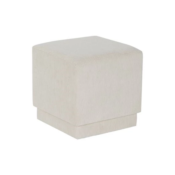Lábtartó poliészter, mdf 40x40x40 cm bézs