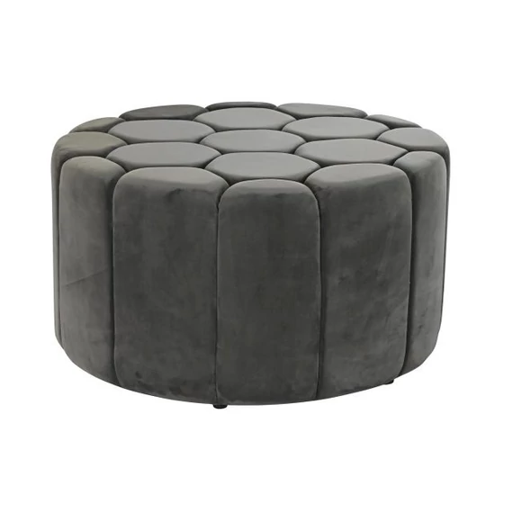 Lábtartó poliészter, mdf 85x85x48 cm szürke