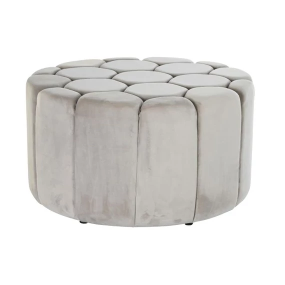 Lábtartó poliészter, mdf 86x86x48 cm bézs