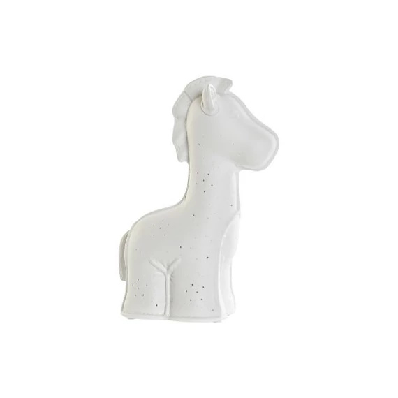 Lámpa asztali LED-es zsiráf porcelán 18x10x25 cm fehér