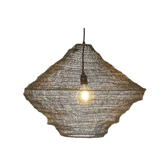 Lámpa mennyezeti fém 61x61x52 cm réz