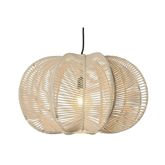 Lámpa mennyezeti pamut 60x60x35 cm bézs