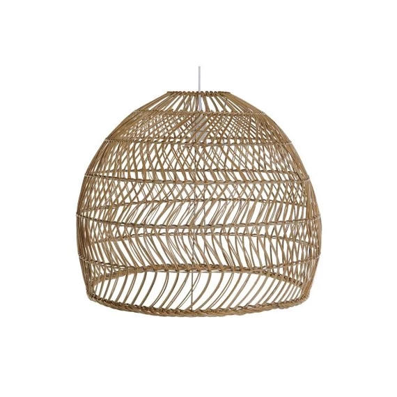 Lámpa mennyezeti rattan 60x60x50 cm világosbarna