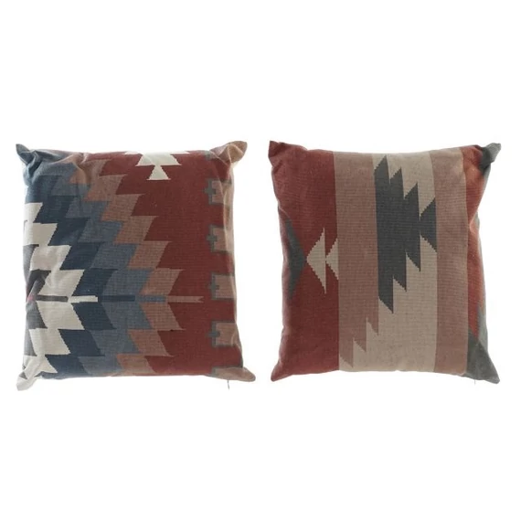 Párna absztrakt pamut 45x10x45 cm színes 2 féle