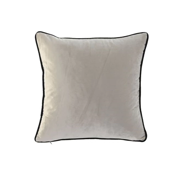 Párna bársony 45x15x45 cm bézs