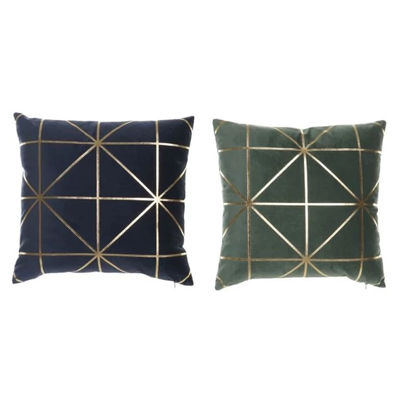 Párna geometrikus poliészter 45x10x45 cm színes 2 féle
